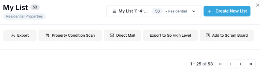 Add to Scrum Board in the saved-list drawer